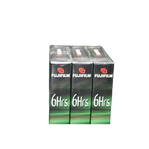 Lot Of 3 Fuji Film VHS Blank Video Tapes 6 hours HQ 120 High Quality - Picture 2 of 10